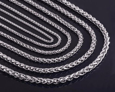 Silvery  Chain Necklace