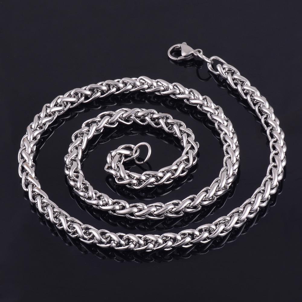 Silvery  Chain Necklace