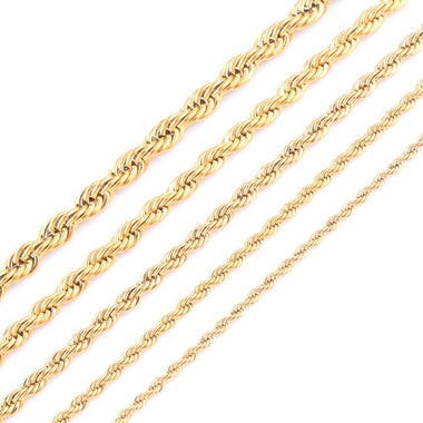 Rope Chain Stainless Steel Necklace