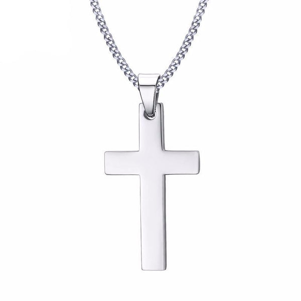 Classic Mens Cross Necklace