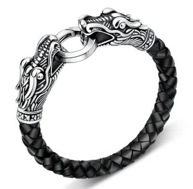 Leather Dragon Bracelet