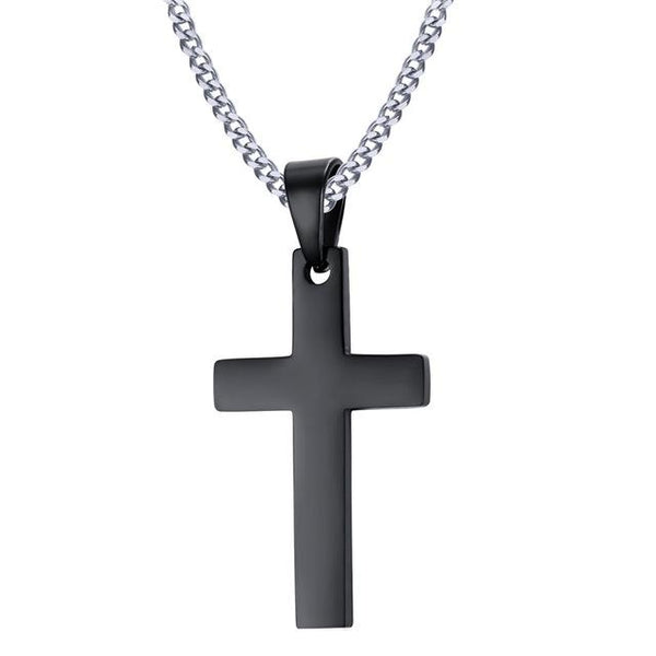Classic Mens Cross Necklace
