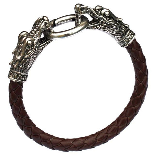 Leather Dragon Bracelet