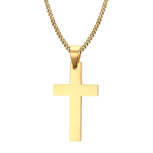 Classic Mens Cross Necklace