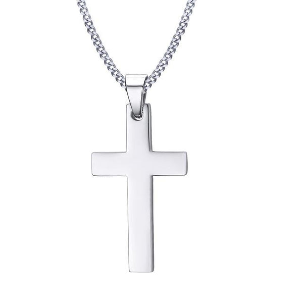 Classic Mens Cross Necklace
